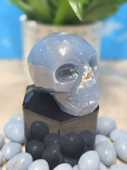 Angelite Skull Carving