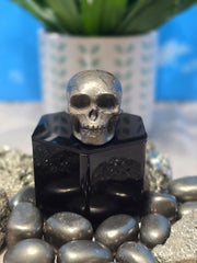 Pyrite Skull Carving