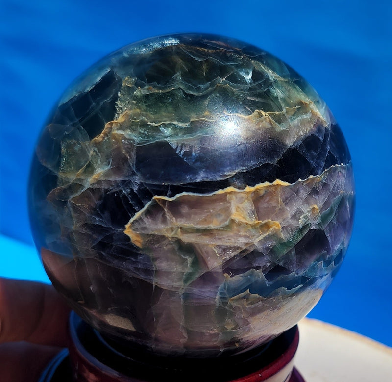 Rainbow Fluorite Sphere