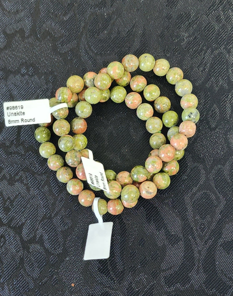 Unakite Bracelet (8mm)